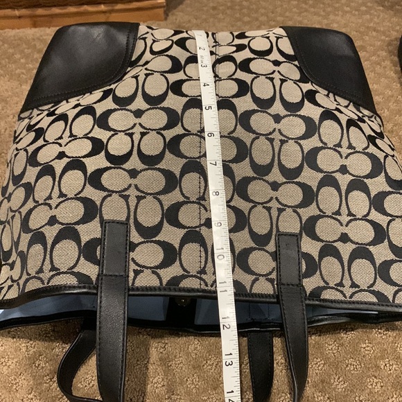 NWOT Vintage Coach “C” Tote/Handbag 11 x 16 Inches In Black - Picture 10 of 10